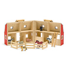 Melissa & Doug Fold & Go Barn -Includes seven realistic plastic farm animals, a wooden ladder, and a folding corral