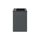 Modway Bryn 24" Wall-Mount Bathroom Vanity - Grey/Black-Ceramic Sink With Integrated Countertop