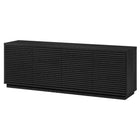 Hudson&Canal Tullis TV Stand for TV's up to 78" - Black Grain-The top has a weight capacity of 75lbs, middle shelves can hold 25lbs each, bottom shelf capacity is 50 lbs