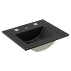 Modway Cayman 18" Bathroom Sink - Black-Modern 18" Bathroom Sink