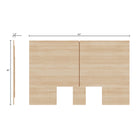Nexera James Headboard - Full Size - Natural Blonde Oak-7
