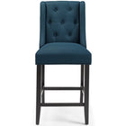 Modway Baronet Upholstered Fabric Counter Bar Stool - Azure - Set of 2-Assembly Required