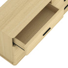 Manhattan Comfort Clifford Traditional 6-Drawer Double Dresser - Natural Oak-Sleek Hardware: Modern drawer pull adds contrast and a clean, contemporary touch