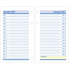 AT-A-GLANCE 2026 QuickNotes Daily Desk Calendar Refill 2-Pages/Day - 6" H x 3-1/2" W - English-Improved paper resists ink bleed
