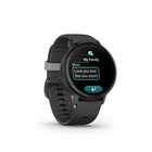 Garmin Bounce 2 Kids Smartwatch - 43mm - Slate Grey-TWO-WAY CALLING AND VOICE MESSAGING - Use the Garmin Jr. app to call your child’s Bounce plus send and receive voice messages. In response, you can also receive voice messages with transcriptions.
