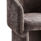 Modway Verity Barrel Back Chenille Dining Armchair - Chocolate Brown-10