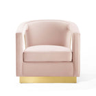 Modway Frolick Performance Velvet Armchair - Pink-8