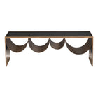 Zuo Reed Coffee Table - Brass/Black-Tinted Tempered Glass rectangular shape tabletop