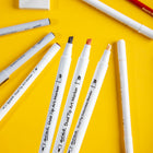 Mont Marte Premium Portrait Marker 12-Piece Set - Dual Tip - Assorted-Includes a brush tip graphic marker, graphic fine liner, HB pencil, 2B pencil and eraser for linework and mixed-media effects