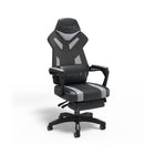 Emerge Vomax Bonded Leather Ergonomic Gaming Chair - Black/Grey-Black and grey gaming chair