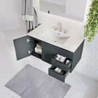 Modway Vitality 36" Bathroom Vanity - Grey/White-Wall-Mount Design