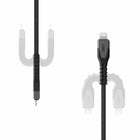 UAG Rugged Kevlar Core USB-C to Lightning Charge/Sync Cable 5ft - Black/Grey-Reinforced Kevlar  core