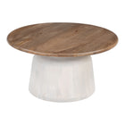 Zuo Goblet Coffee Table - Brown/White-3 year limited warranty