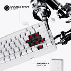 Cybeart Nighthawk 75 TKL Tri-Mode Wireless RGB Gaming Keyboard - White-1000 Hz ultra-fast polling with 1 ms latency for precise, lag-free input in gaming or work