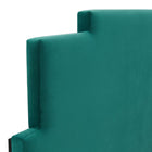 Modway Kasia Performance Velvet Twin Headboard - Teal-Assembly Required