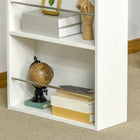 HOMCOM Modern Bar Table for Kitchen, Dining Room, Living Room - White-Colour: White, Natural