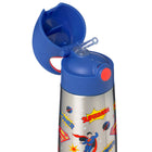 b.box Insulated Drink Bottle - 350 ml - Superman-Push-button opening encourages independence