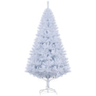 HOMCOM 6' Artificial Christmas Tree with 928 Branch Tips - White-Realistic leaves to give a full and lush look to the tree 