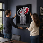 Frameworth Carolina Hurricanes 20" H x 29" W Framed Canvas 2026 Stanley Cup Champions Framed Canvas Wall Art 22.5x31.5 Frameworth - Licensed-Product-type accurate build: Open-faced canvas presentation leaves the textured canvas surface visible without glass or acrylic glazing