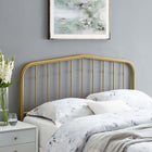 Modway Lennon Metal Full Headboard - Gold-Powder Coated Iron Construction