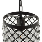 Modway Reflect Glass and Metal Pendant Chandelier - Black-Requires One E26 60W Bulb (not included)