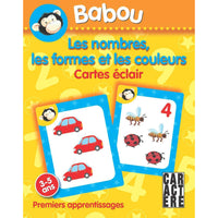 Éditions Caractère Numbers, shapes and colours - French-The cards are grouped by theme, which aims to help the learner organize and memorize the concepts covered