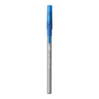 BIC Round Stic Grip Ballpoint Stick Pens - 0.8mm - Blue - 12 Pack-Rubber grip with ringed finger grooves for a nonslip comfort grip