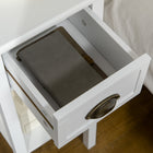 HOMCOM Bedside Table - Set of 2-The surface is easy to be wiped clean with damp cloth