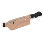 PurAthletics Ultra-Light Waist Bag - Peach Fuzz-Zippered stretchy pocket keeps your phone secured