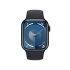 Apple Watch Series 9 - 41 mm - GPS - Midnight Aluminum Case with Midnight Sport Band - M/L -Carbon Neutral - An aluminum Apple Watch Series 9 paired with the latest Sport Loop is carbon-neutral. Learn more about Apple’s commitment to the environment