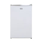 BLACK+DECKER 4.3 cu. ft. Freestanding Mini Fridge with Freezer - White-Compact & Stylish: The sleek, modern design - available in black, stainless look vinyl, and white - is perfect for college dorm rooms, offices, garages, home bars, small apartments, and RV campers