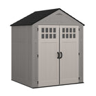 Suncast Everett Storage Shed - 6' x 5' - Dove Grey-Multi wall, resin panels are engineered for strength and durability.