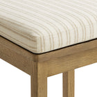 Modway Jax Oak Wood Bar Stool With Wavy Razor Back and Cushion - Weathered Oak Oatmeal Stripe-8