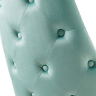 Modway Adorn Performance Velvet Dining Side Chair - Mint - 2 Pack-Chair Weight Capacity: 300 lbs.
