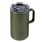 General Supply Goods + Co Stainless Steel Mug with Handle - 500 ml - Green-500 ml capacity