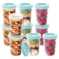 Bentgo Prep Twist-Top Containers 20-Piece Set-A simple twist ensures a leak-proof and airtight seal, keeping your meals fresh during refrigeration and prevents leaks on-the-go.