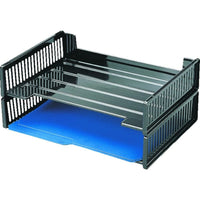 Korr Legal Side-Load Tray - Black - 2 Pack-For convenient desktop organization