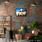 Patrice Bergeron Boston Bruins Face-off - Framed Canvas - 31" x 22"-Officially licensed by the NHL and NHLPA