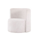 Brassex Callan Accent Chair - White -Accent cushion included