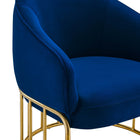 Modway Legacy Performance Velvet Armchair - Navy-Chair Weight Capacity: 331 lb