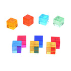 TickiT Gem Cubes - Set of 10-Calming resource: Keep kids engaged with fascinating colors and lights. They also make satisfying sounds when tumbled together. Promote calm concentration in sensory stations and calming corners