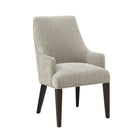 Manhattan Comfort Beever 24" Modern Chenille Upholstered Dining Armchair - Taupe - Set of 2-Gently Sloped Backrest Provides Ergonomic Support