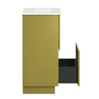 Modway Quantum 18" Bathroom Vanity - White/Gold-8