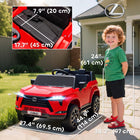 Qaba 12V Licensed Lexus GX550 Electric Car with 2-Seater - Red-Parental remote with 3 speeds and soft start keeps your child's safety 