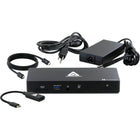Apricorn Aegis Thunderbolt 4 Docking Station - Black-USB-A 10Gbps (10Gbps, 5V/1.5A) Supports BC1.2 High speed charging front panel USB A port for battery powered devices such as phones, tablets, wireless mouse / keyboard