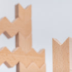 Educational Advantage ZigZag Blocks - Set of 30-Largest piece measures 17 x 2.4cm