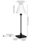 Hudson&Canal Clement 28" Tall Table Lamp with Fabric Shade - Blackened Bronze/White-Clean with a soft, dry cloth and no harsh chemicals or abrasive cleaning materials