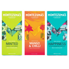 Montezuma’s Milk Chocolate Variety Bars - Peppermint, Mango & Chilli and Salted Caramelised Hazelnuts - 90 g - 3 Pack-Three distinctive Montezuma’s milk chocolate bars in one assortment.