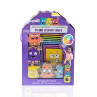 Open The Joy Tower of Emotions Interlocking and Stackable Blocks - French Version-Stacking, building, and nesting: all ways are good for having fun