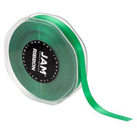 JAM Paper Double Faced Satin Ribbon - 3/8" W x 25 yd. - Emerald Green-Colour: Emerald Green